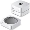 ORICO STH03 Supporto estensione Mac mini 2024 | Type-C+2USB+3,5mm audio | Interruttore integrato + 360° raffreddamento, ABS argento