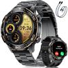 BENYAR SMART Smartwatch Uomo, 1.43"AMOLED Smart Watch con Chiamata Bluetooth, 170+ Modalità Sportive, IP68 Impermeabile, Sonno Cardiofrequenzimetro, 800mAh Batteria per Android iOS (Nero)