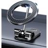 YOSH Porta Cellulare Auto Magnetico per MagSafe, [20 X N55 Calamita] Pieghevole Magnetico Supporto Telefono Auto per iPhone 16 15 14 13 12 & Custodia MagSafe, per Tesla BMW Mercedes