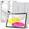 TiMOVO Cover per iPad A16 11. Gen 11"&10. Gen 10,9", Grigio Chiaro