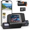 70mai Dash Cam Anteriore e Posteriore A410, Doppia Dashcam 2.5K+1080P HDR, Visione Notturna Super, Apertura F1.55, Modalità Parcheggio 24H, WiFi GPS, G- Sensor, Registrazione in Loop, Include 64GB SD