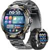 DREMAC Orologio da uomo con chiamata Bluetooth/800 mAh batteria, 1.43'' Amoled Orologio intelligente con frequenza cardiaca, IP68 Smartwatch con 200 modalità sportive per iOS/Android