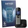 savvies 6 Pezzi Pellicola Protettiva per Panasonic KX-TGC422 Protezione Schermo Trasparente
