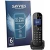 savvies 6 Pezzi Pellicola Protettiva per Panasonic KX-TGC463 Protezione Schermo Trasparente