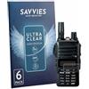 savvies 6 Pezzi Pellicola Protettiva per Yaesu FTA-250