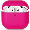 AOTUAO Custodia Compatibile con AirPods 4 (2024) Custodia Case, Case Protettiva Antiurto Antiscivolo in Silicone per AirPods 4a Generazione Cover Custodia, LED Frontale Visibile, Rose Pink