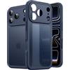 JETech Cover Opaca per iPhone 17 Pro, Blu Scuro