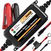 MOTOPOWER MP00206A 12V 1.5Amp Caricabatterie/Mantenitore completamente automatico per auto, moto, ATV, camper, Powersports, barche e altro. Intelligente, compatto ed ecologico