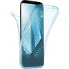moex Doppia Custodia per Samsung Galaxy S9 Plus, Custodia in Silicone Trasparente, Custodia Protettiva Completa su Entrambi i Lati: Anteriore e Posteriore, Aqua