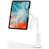 MoEx - Supporto flessibile a collo di cigno per tablet, telefono cellulare e lettore e-book - FlexGrip Supporto flessibile per iPad Mini 2 3 4 Air Pro/MediaPad T5 T3 / Galaxy Tab S6 Lite A7, bianco