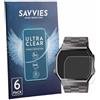 savvies 6 Pezzi Pellicola Protettiva per Casio A168WEGG-1BEF