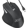 Acer Mouse USB Cablato 3200 DPI, Mouse con Cavo USB 1,5M