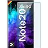 moex Vetro di protezione Full Screen compatibile con Samsung Galaxy Note 20 Ultra 5G - Pellicola protettiva senza bordi, schermo intero curvo 3D, trasparente, 2 x trasparente