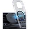 YOSH Porta Cellulare Auto per MagSafe, Porta Telefono Auto Magnetico per iPhone 16 15 14 13 12 11 Pro Max XR XS Max X 8 7 Samsung S22 S21 Huawei P40 P30 Redmi Oneplus