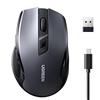 UGREEN Mouse Wireless Bluetooth e 2.4GHz Ricaricabile con Ricarica Rapida