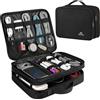 MATEIN Borsa Organizer Cavi da Viaggio Doppio Scomparto Custodia Porta Cavi