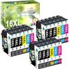 Jettruemedia 16XL Cartucce d'inchiostro Compatibili con Epson 16 XL Cartuccia, 18 Pack