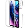 ONEFLOW Custodia touch per Samsung Galaxy A23 5G antiurto su entrambi i lati, cover anteriore e posteriore, protezione completa a 360 gradi, trasparente con pellicola protettiva per display,