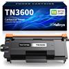Halloya TN3600 TN-3600 Toner Compatibili per Brother TN3600 TN3600XL
