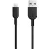 Anker Cavo Lightning, PowerLine II Cavo di Ricarica iPhone, Certificato MFi per iPhone 13/12/11/Pro/XS/XS Max/XR/X/8/8 Plus/7/7 Plus/6s/6/6 Plus (Nero, 0,9 m)