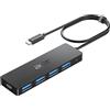 Acer Hub USB C 3.0 con 5 porte, 4 Porte Dati USB 5Gbps Per PC- 60cm