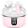 Ordtop Cuffie Bluetooth, 2026 Auricolari Bluetooth 5.3 con 4 HD ENC Cancellazione Rumore Mics, 40 Ore HiFi Stereo Cuffiette Bluetooth con LED Display, IP7 Impermeabili Cuffie Wireless per Android/iOS