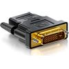 deleyCON Adattatore HDMI A DVI (Bidirezionale) Convertitore HDMI Femmina A DVI-D Maschio Placcato Oro - 1920x1200 1080p - per PC, Notebook, Proiettore, Monitor, Console da Gioco