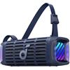 Soundcore Boom 3i di Anker - Altoparlante robusto 50W, impermeabile IP68 (acqua salata), galleggiante, BassUp 2.0, Bluetooth 5.3, autonomia 16 ore, TWS. Ideale per Kayak/Pesca/Campeggio