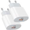 Samneer Caricabatterie veloci 25W USB C Alimentazione Adattatore Spina USB A