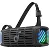 Soundcore Boom 3i di Anker - Altoparlante robusto 50W, impermeabile IP68 (acqua salata), galleggiante, BassUp 2.0, Bluetooth 5.3, autonomia 16 ore, TWS. Ideale per Kayak/Pesca/Campeggio