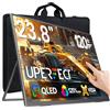 UPERFECT 24" 120Hz Touchscreen QLED Monitor Portatile, FHD 1080P 125% sRGB