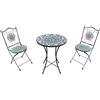 AXI Amélie Set Bistrot da Balcone, 2 Sedie 1 Tavolo, Per Veranda Mosaico Multi colori - Con Mosaico per Giardino/Terrazza