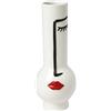 Baroni Home Baroni Vaso Testa in Ceramica Volto Pop, Soprammobile Moderno Collo Stretto da Interno ed Esterno 11X11X27 cm
