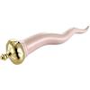 Baroni Home Corno Portafortuna Napoletano in Ceramica Colorata, Soprammobile Tipico, Cornetto Decoraivo, Amuleto (M, Rosa)
