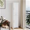 Hzuaneri Mobile da Bagno, Mobile Portaoggetti con Cassetto, Ripiani Regolabili, 30 x 40 x 170 cm, Armadio Alto e Stretto, per Soggiorno, Camera da letto, Cucina, Corridoio, Bianco SC18303X