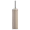 Baroni Home Porta Scopino per WC, Linea Dotty Portascopino Bagno Color Tortora in Metallo Resistente, con Scopino Incluso, 9,5X9.5X40 cm