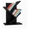 Baroni Home Libreria ad Albero Salvaspazio a 2 Ripiani Scaffale Portalibri Verticale da Terra per Soggiorno, Studio e Cameretta, 18x30x40 cm Nero