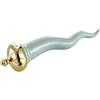 Baroni Home Corno Portafortuna Napoletano in Ceramica Colorata, Soprammobile Tipico, Cornetto Decoraivo, Amuleto (M, Turchese)