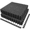 AIRHOP 6 Pz 60x60x1,4cm Tappetino per Attrezzature da Esercizio, Superficie in Gomma Robusta e Spessa, Tappetino Puzzle per la Protezione del Pavimento, per Palestra e Casa, Tappetino Fitness