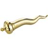 Baroni Home Corno Portafortuna Napoletano in Ceramica Colorata, Soprammobile Tipico, Cornetto Decoraivo, Amuleto (L, Oro)