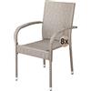 Casaria® Set 8 Sedie da Giardino in Polyrattan Impilabili Regolabili con Portata di 160 kg per Balcone Terrazza Sedia Esterno Sedia da Tavolo