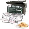 BDH Barre di emergenza per razioni alimentari, scatola di immagazzinaggio in metallo impermeabile, lattina di munizioni in metallo, lunga durata, forniture alimentari di emergenza, fornitura di cibo per 9
