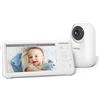 momcozy BM01 Baby Monitor Video e Audio 5'' 1080P, 5000mAh Batteria, 360°PTZ,Visione Notturna, Audio Bidirezionale, Sensore Temperatura, VOX, 300m, Supporto a Parete Incluso, Idea Regalo Nascita