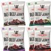 Viking Bites Beef Jerky Mixed box 400 g (8 x 50 g) - 2x Original, 2x Jalapeno, 2x Barbecue, 2x Teriyaki - Manzo essiccato - Snack a base di carne con alto contenuto proteico