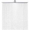 DETBOM Soffione Doccia Fisso Quadrato 16 Pollici/40x40cm, 304 in Acciaio Inox Soffione Doccia Pioggia Risparmio con 324 Ugelli in Silicone Anticalcare, Soffione Doccia Grande Regolabile 360°, Cromo