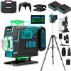 ONEVAN Livella Laser con Treppiede, 4D x 360° Livella Laser Autolivellante