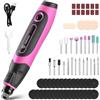 DEKOPRO DEKO Mini Trapano Elettrico : Multiutensile fai da te con 70 Accessori, 3.6 V Grigio Utensile Rotante per Intagliare, Tagliare, Levigare, Levigare, Lucidare, Incisione