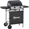 Outsunny Barbecue a Gas con Coperchio 2 Bruciatori BBQ 104x49x99cm Nero