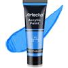 Artecho Vernice acrilica blu perla, 120 ml, impermeabile e resistente alla luce, ad asciugatura rapida, vernice acrilica per tela, legno, tessuto, artigianato, pelle e pietra.