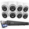 ANNKE Kit Videosorveglianza PoE 4K con Hard Disk 4TB
